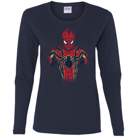 T-Shirts Navy / S Infinity Spider Women's Long Sleeve T-Shirt
