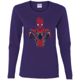 T-Shirts Purple / S Infinity Spider Women's Long Sleeve T-Shirt