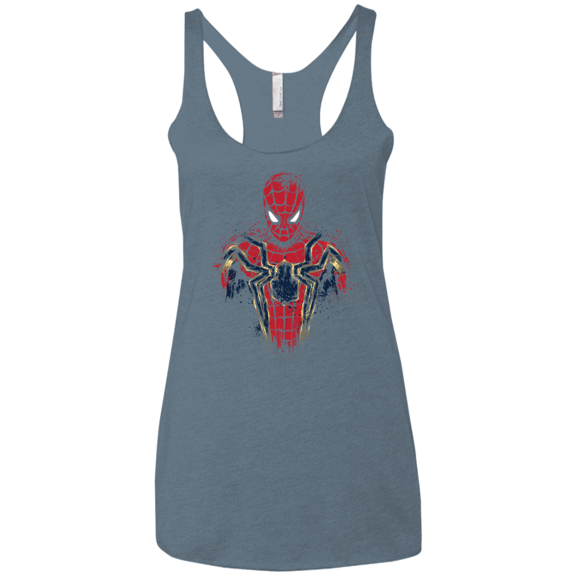 T-Shirts Indigo / X-Small Infinity Spider Women's Triblend Racerback Tank