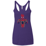 T-Shirts Purple Rush / X-Small Infinity Spider Women's Triblend Racerback Tank