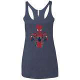 T-Shirts Vintage Navy / X-Small Infinity Spider Women's Triblend Racerback Tank
