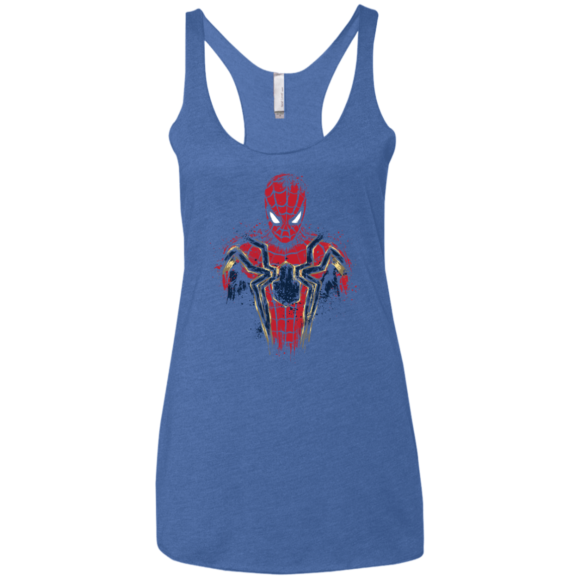 T-Shirts Vintage Royal / X-Small Infinity Spider Women's Triblend Racerback Tank