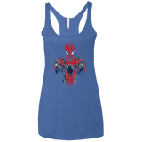 T-Shirts Vintage Royal / X-Small Infinity Spider Women's Triblend Racerback Tank