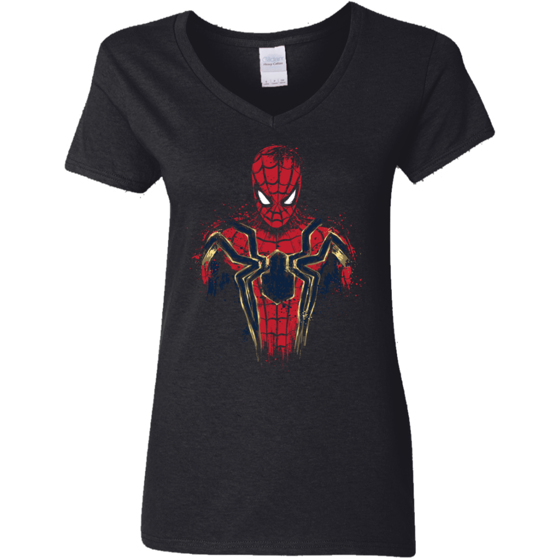 T-Shirts Black / S Infinity Spider Women's V-Neck T-Shirt