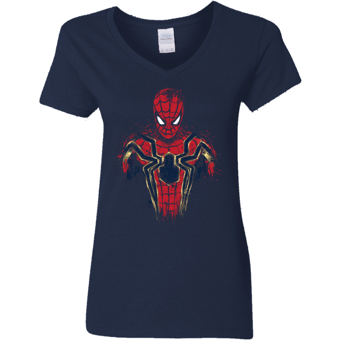 T-Shirts Navy / S Infinity Spider Women's V-Neck T-Shirt