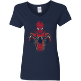 T-Shirts Navy / S Infinity Spider Women's V-Neck T-Shirt