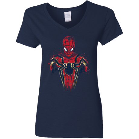 T-Shirts Navy / S Infinity Spider Women's V-Neck T-Shirt