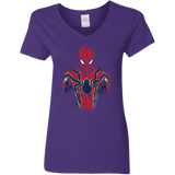 T-Shirts Purple / S Infinity Spider Women's V-Neck T-Shirt