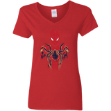 T-Shirts Red / S Infinity Spider Women's V-Neck T-Shirt