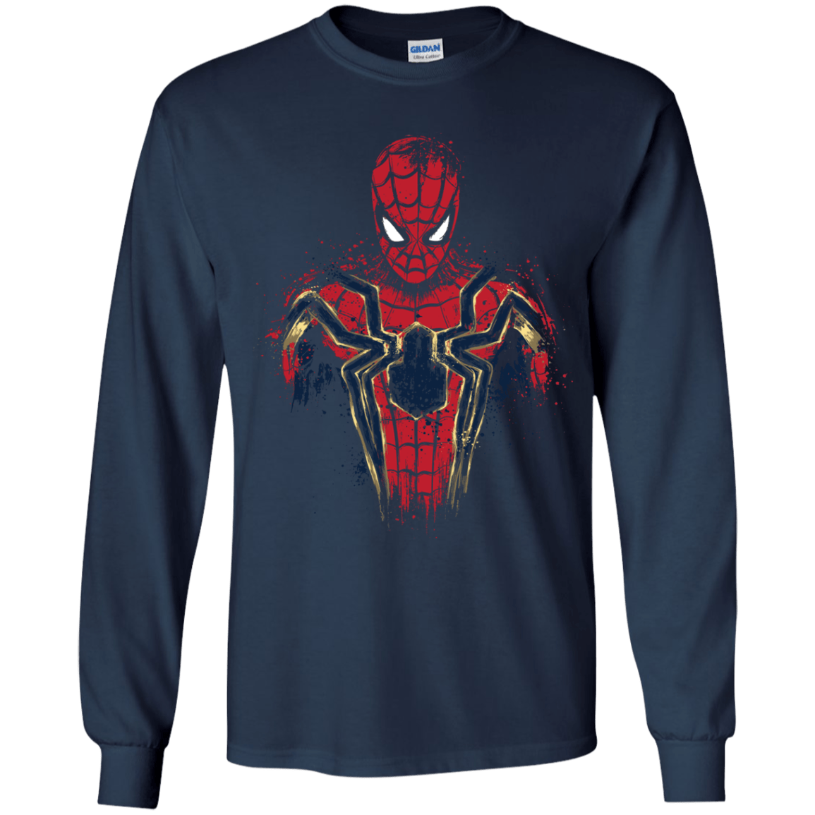 T-Shirts Navy / YS Infinity Spider Youth Long Sleeve T-Shirt