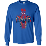 T-Shirts Royal / YS Infinity Spider Youth Long Sleeve T-Shirt