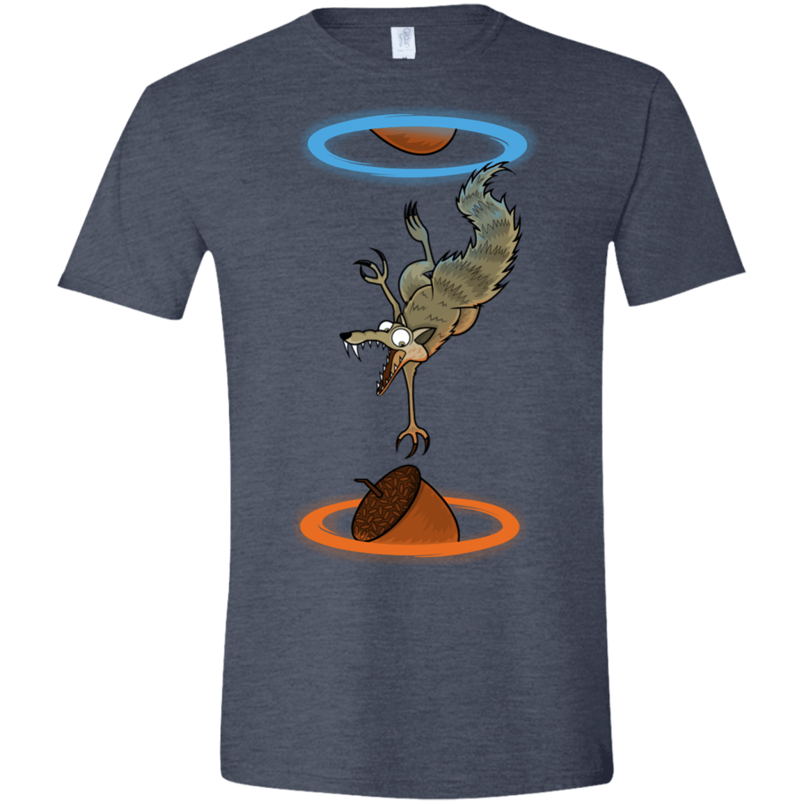 T-Shirts Heather Navy / S INFINUT Men's Semi-Fitted Softstyle