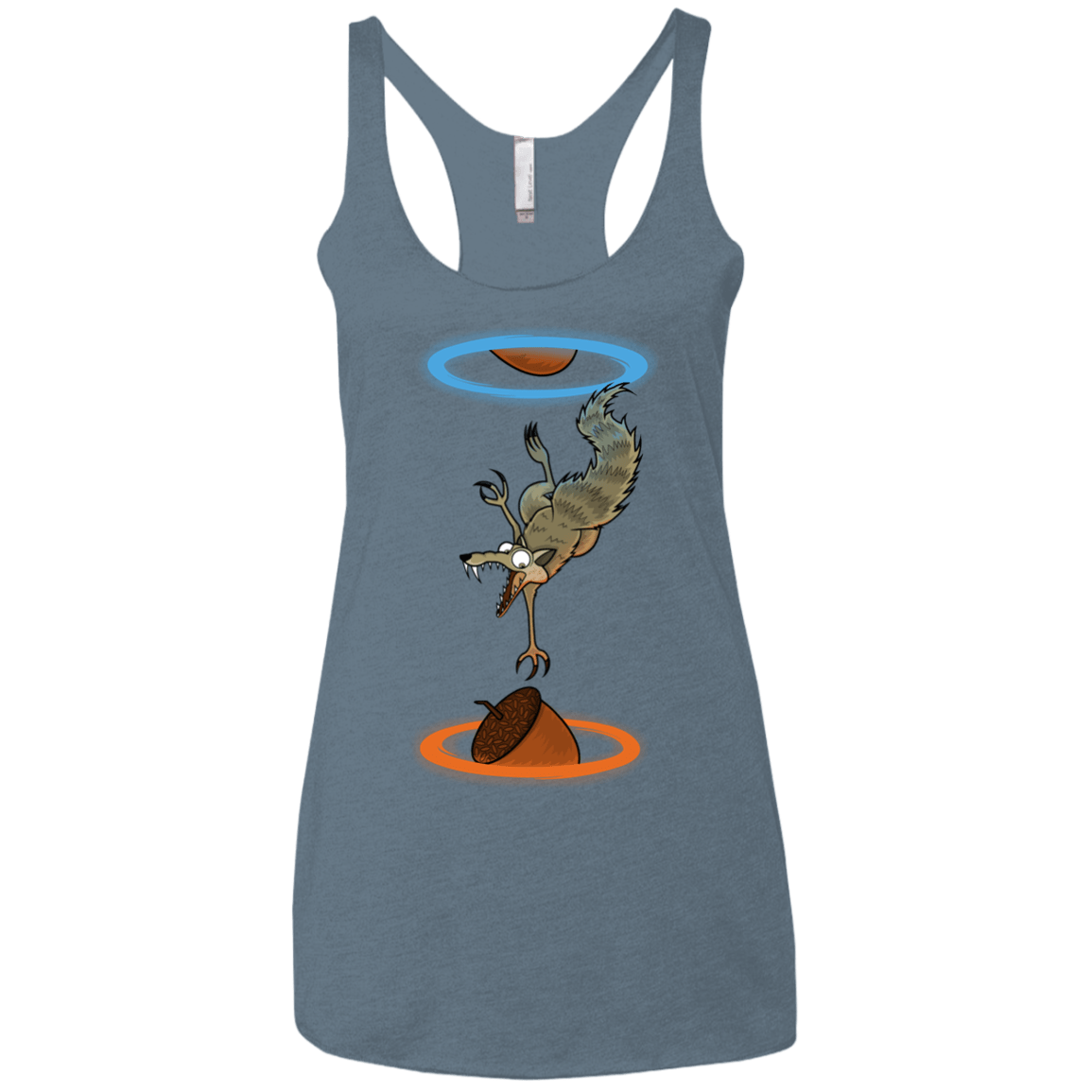 T-Shirts Indigo / X-Small INFINUT Women's Triblend Racerback Tank