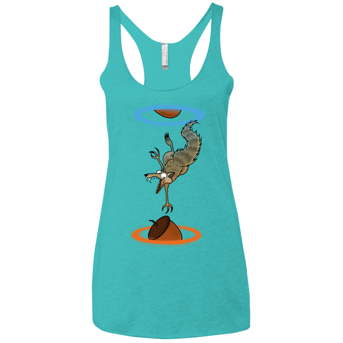 T-Shirts Tahiti Blue / X-Small INFINUT Women's Triblend Racerback Tank