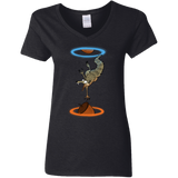 T-Shirts Black / S INFINUT Women's V-Neck T-Shirt