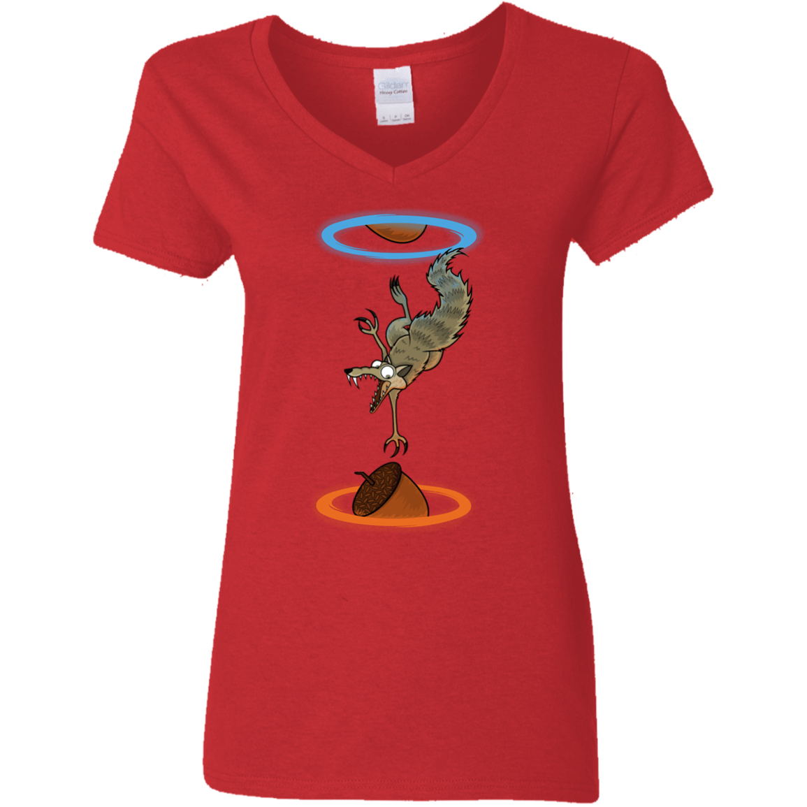 T-Shirts Red / S INFINUT Women's V-Neck T-Shirt