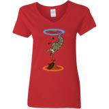 T-Shirts Red / S INFINUT Women's V-Neck T-Shirt