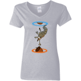 T-Shirts Sport Grey / S INFINUT Women's V-Neck T-Shirt