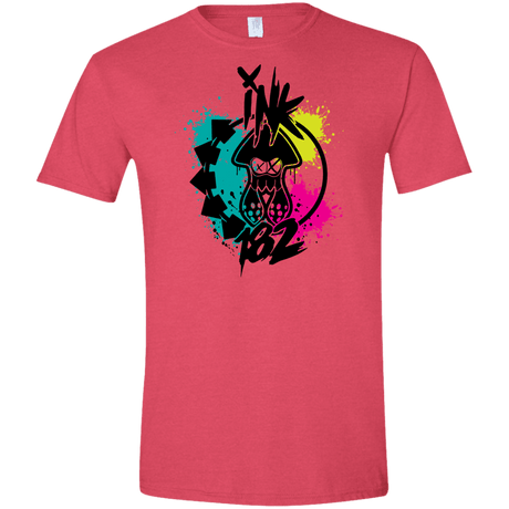 T-Shirts Heather Red / S Ink 182 Men's Semi-Fitted Softstyle
