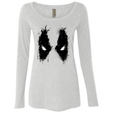 T-Shirts Heather White / Small Ink Badass Women's Triblend Long Sleeve Shirt