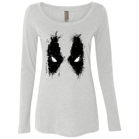 T-Shirts Heather White / Small Ink Badass Women's Triblend Long Sleeve Shirt