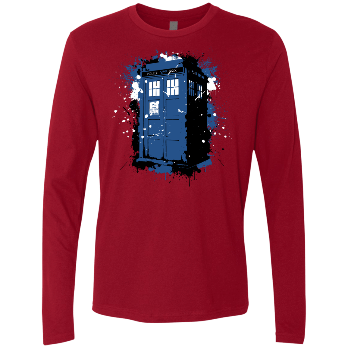 T-Shirts Cardinal / Small Ink Box Men's Premium Long Sleeve