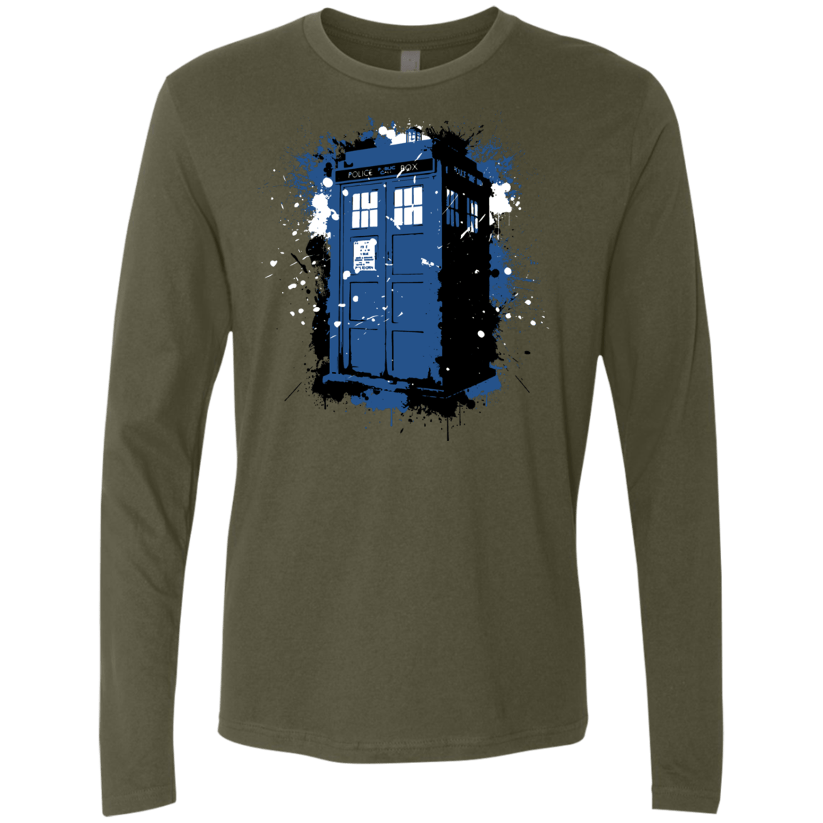 T-Shirts Military Green / Small Ink Box Men's Premium Long Sleeve