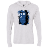 T-Shirts Heather White / X-Small Ink Box Triblend Long Sleeve Hoodie Tee