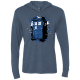 T-Shirts Indigo / X-Small Ink Box Triblend Long Sleeve Hoodie Tee