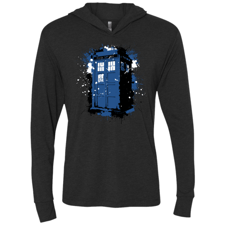 T-Shirts Vintage Black / X-Small Ink Box Triblend Long Sleeve Hoodie Tee