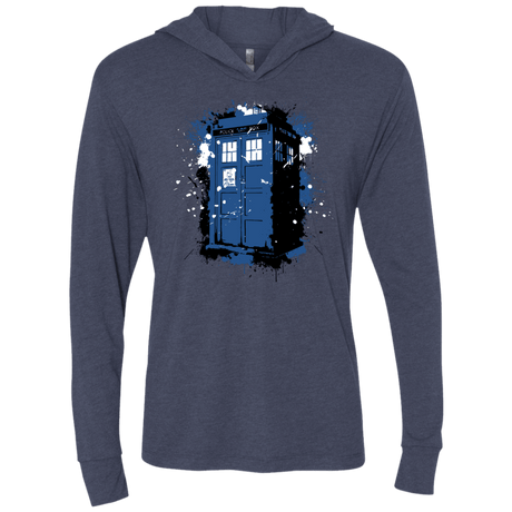 T-Shirts Vintage Navy / X-Small Ink Box Triblend Long Sleeve Hoodie Tee