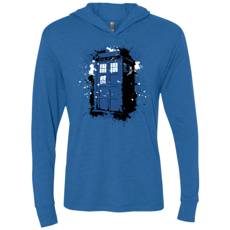 T-Shirts Vintage Royal / X-Small Ink Box Triblend Long Sleeve Hoodie Tee