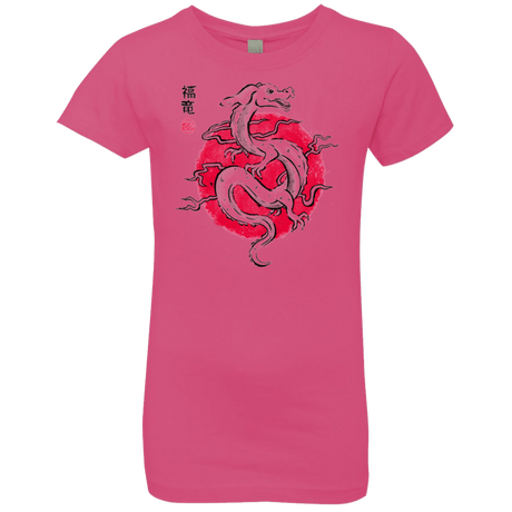 T-Shirts Hot Pink / YXS Ink Fukuryu Girls Premium T-Shirt