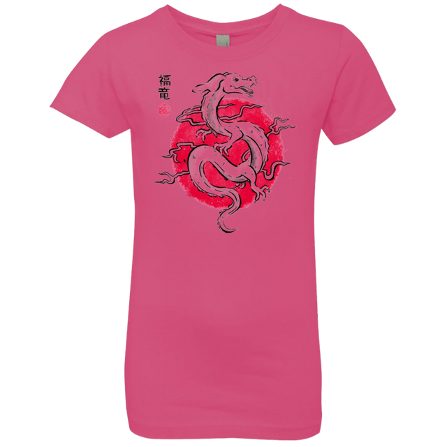 T-Shirts Hot Pink / YXS Ink Fukuryu Girls Premium T-Shirt
