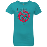 T-Shirts Tahiti Blue / YXS Ink Fukuryu Girls Premium T-Shirt