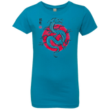 T-Shirts Turquoise / YXS Ink Fukuryu Girls Premium T-Shirt