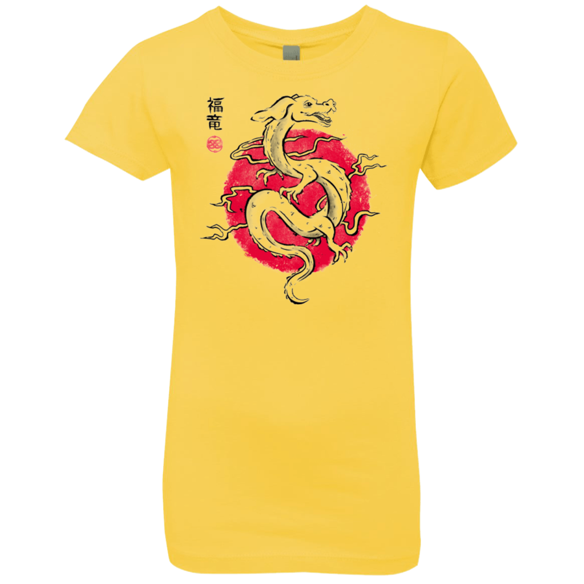 T-Shirts Vibrant Yellow / YXS Ink Fukuryu Girls Premium T-Shirt