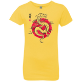 T-Shirts Vibrant Yellow / YXS Ink Fukuryu Girls Premium T-Shirt
