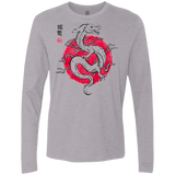 T-Shirts Heather Grey / Small Ink Fukuryu Men's Premium Long Sleeve