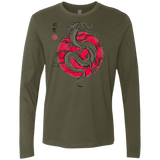 T-Shirts Military Green / Small Ink Fukuryu Men's Premium Long Sleeve