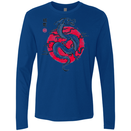 T-Shirts Royal / Small Ink Fukuryu Men's Premium Long Sleeve