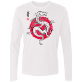 T-Shirts White / Small Ink Fukuryu Men's Premium Long Sleeve