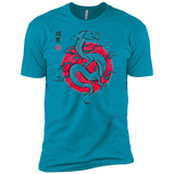 T-Shirts Turquoise / X-Small Ink Fukuryu Men's Premium T-Shirt