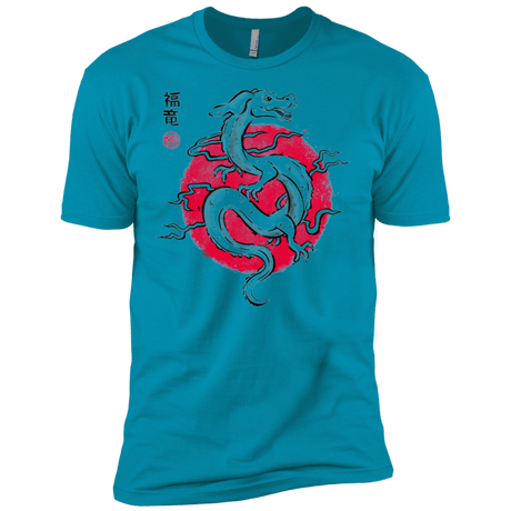 T-Shirts Turquoise / X-Small Ink Fukuryu Men's Premium T-Shirt