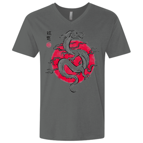 T-Shirts Heavy Metal / X-Small Ink Fukuryu Men's Premium V-Neck