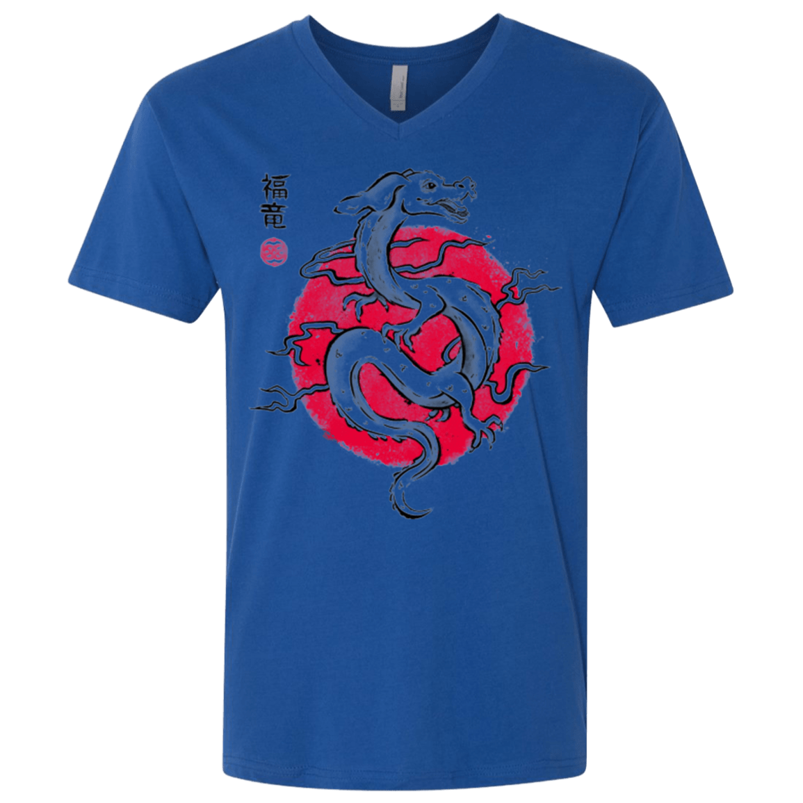 T-Shirts Royal / X-Small Ink Fukuryu Men's Premium V-Neck