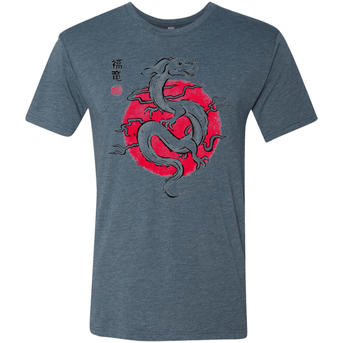 T-Shirts Indigo / Small Ink Fukuryu Men's Triblend T-Shirt