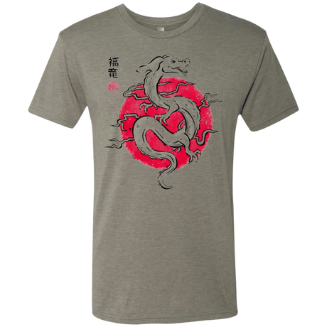 T-Shirts Venetian Grey / Small Ink Fukuryu Men's Triblend T-Shirt