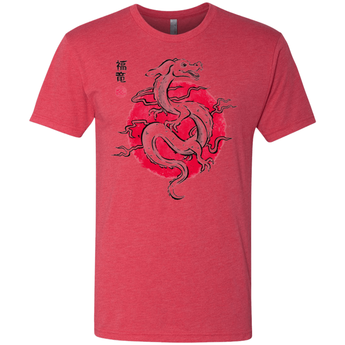 T-Shirts Vintage Red / Small Ink Fukuryu Men's Triblend T-Shirt