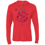 T-Shirts Vintage Red / X-Small Ink Fukuryu Triblend Long Sleeve Hoodie Tee